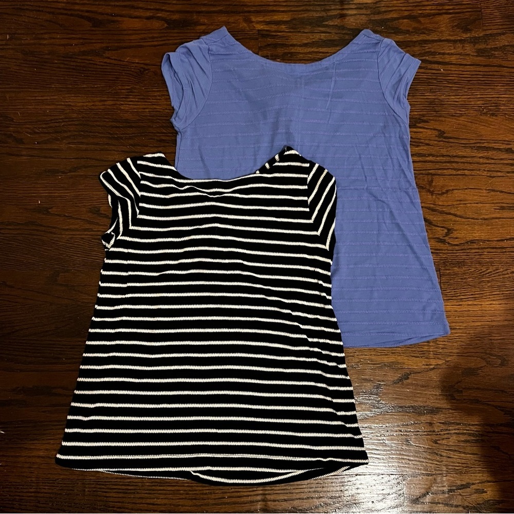 Set of 2 Loft Women’s Short Sleeved Tops Petite Size M